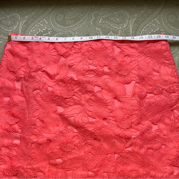 NWT J. Crew Lace Appliqué Mini Skirt Fire Lily Size 16 - Picture 5 of 9